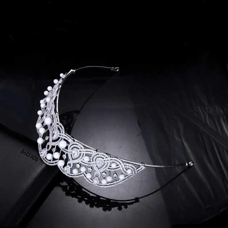 luxury Zirconia Crystals Hair Jewelry Accessories