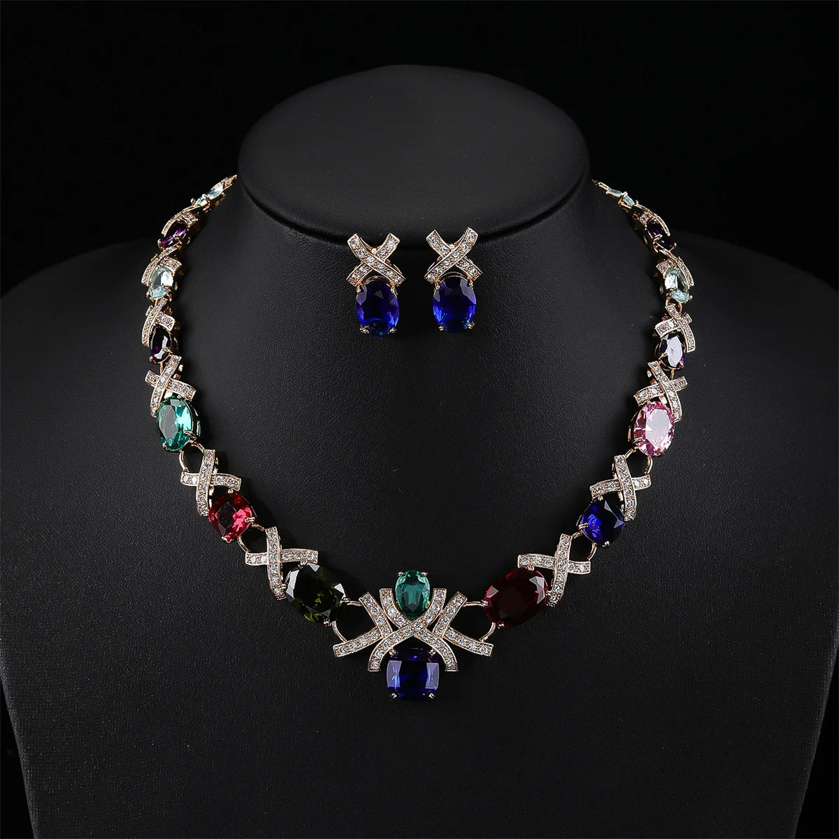 Luxury Pieces High Quality Zirconia Fashion Zirconia Set Jewelry Zirconia