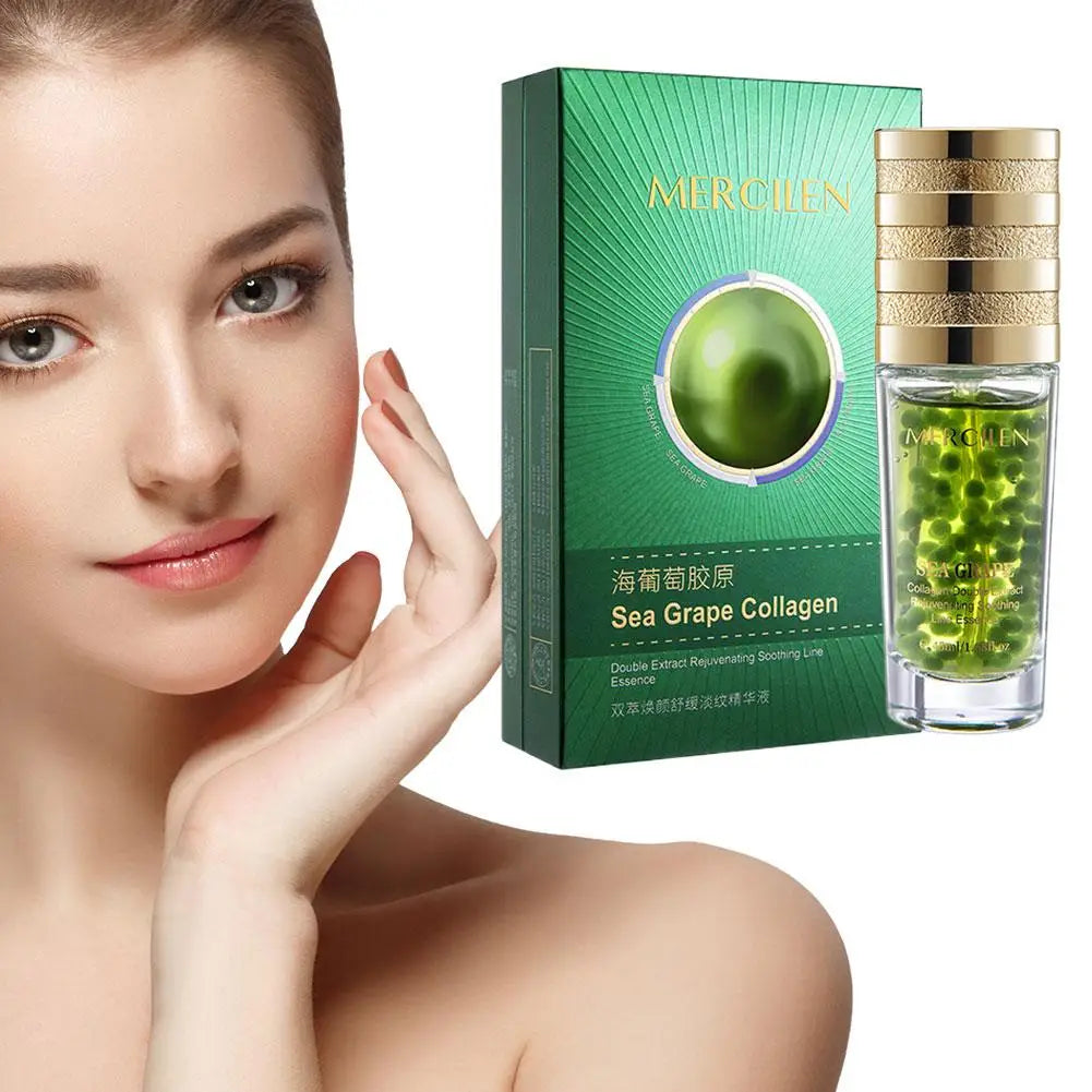 MERCILEN Sea Grape Collagen Serum 1/2/3/5pcs Deep Hydration Anti Aging Wrinkle Repair Skin Reduce Skin Rejuvenating Essence
