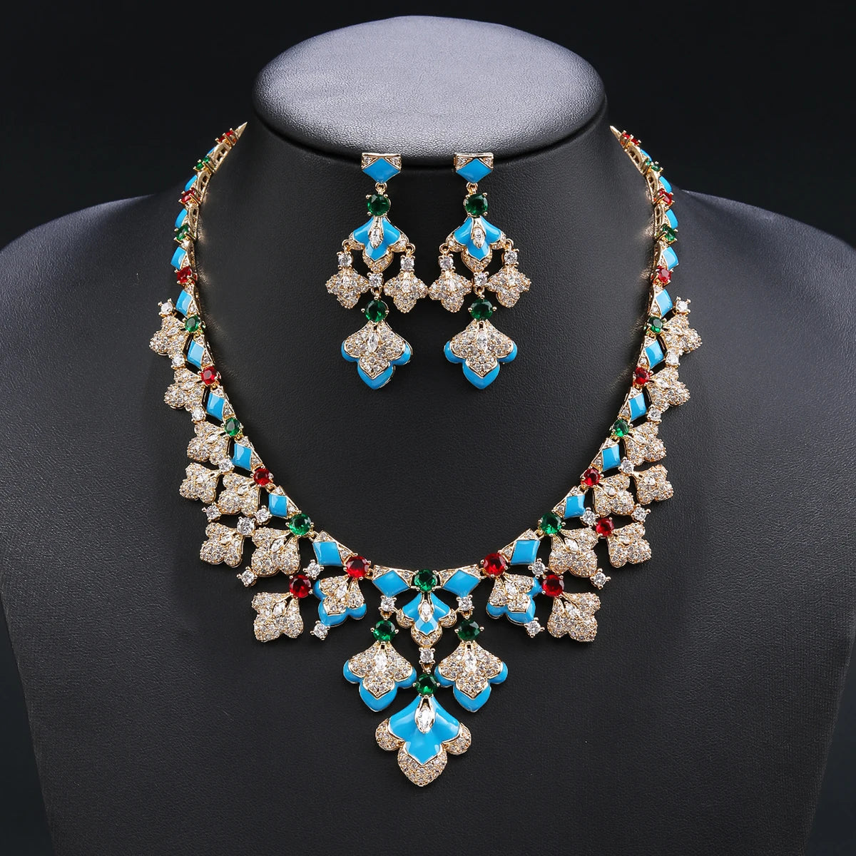 Luxury Pieces High Quality Zirconia Fashion Zirconia Set Jewelry Zirconia