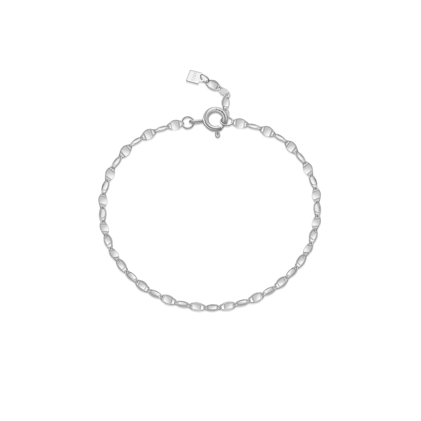 100% 925 Sterling Silver Gold Long Locker Necklace Jewelry