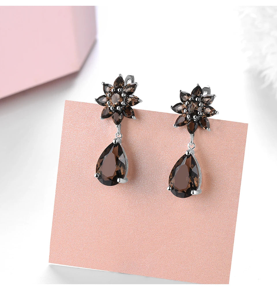 Natural Smoky Quarts Sterling Silver