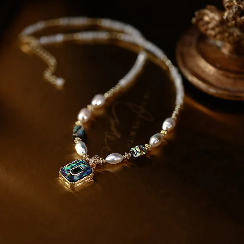 Luxury Beauty Pendant 100% Natural Freshwater Pearl 14K Gold Jewelry