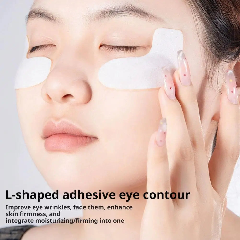 Mercilen Type III Collagen Peptide Firming Eye Mask L-Shape Gel Patches Deep Hydrating Smoothing Fine Lines Daily Eye Skin Care