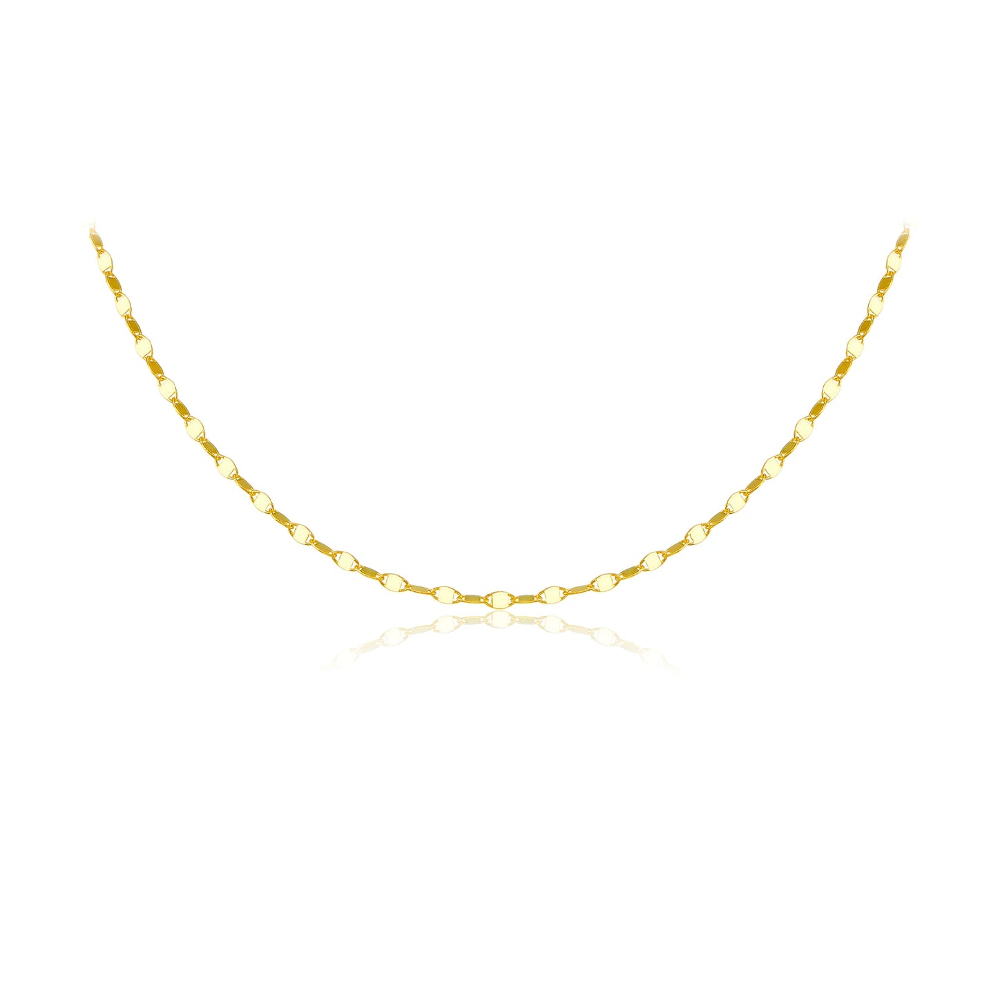 100% 925 Sterling Silver Gold Long Locker Necklace  Jewelry