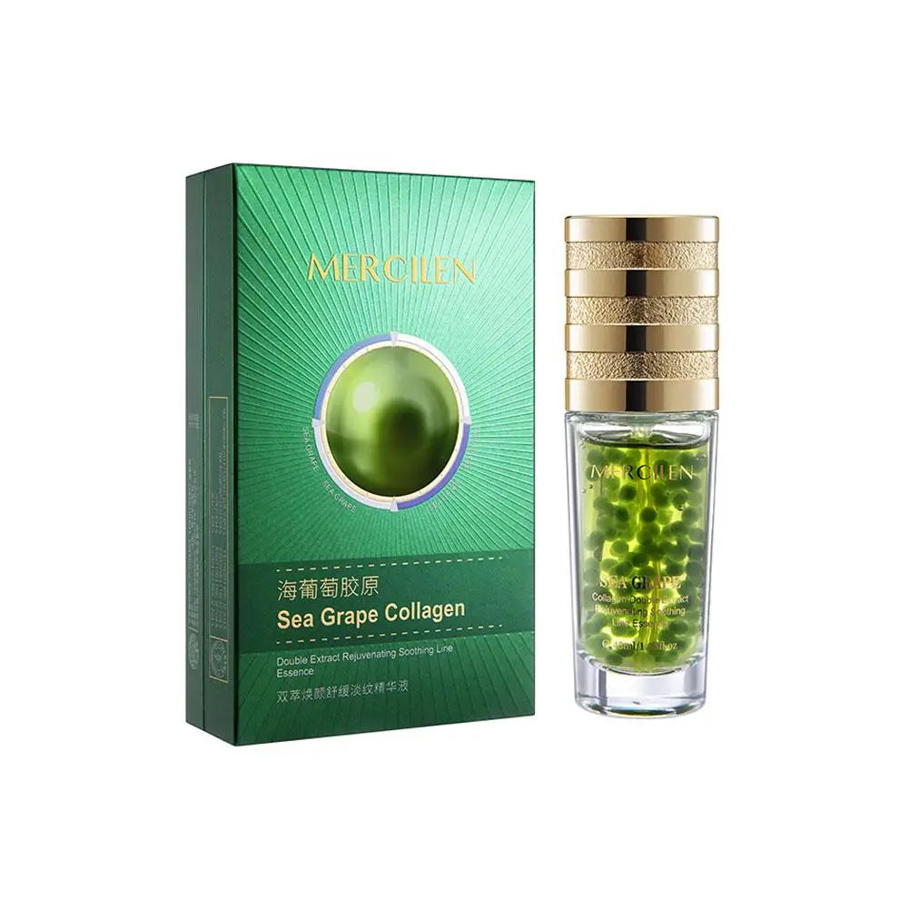 MERCILEN Sea Grape Collagen Essence Nourishing Hydration Reduce Fine Line Wrinkles Anti-aging Improve Sensitivity Skincare Serum