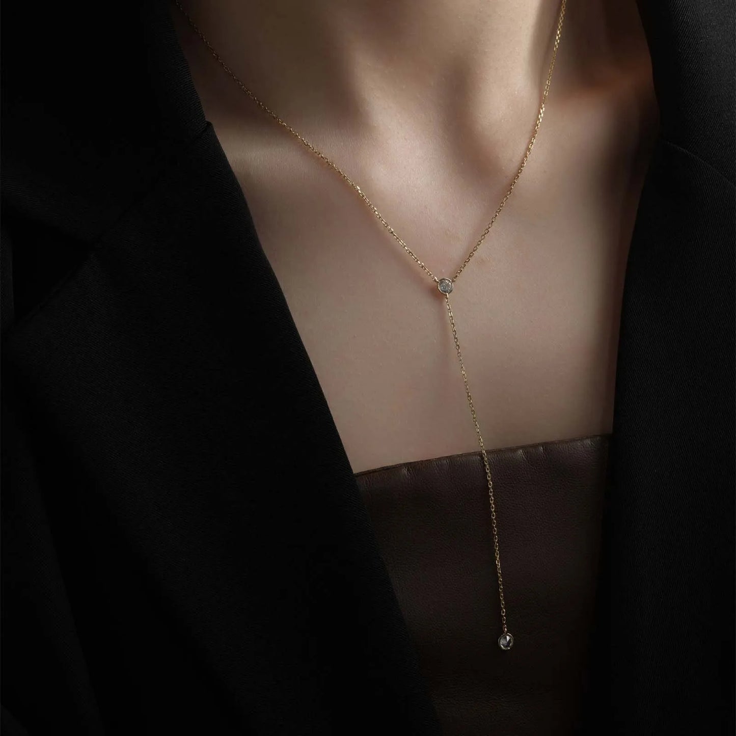 925 Sterling Silver Zircon Necklace