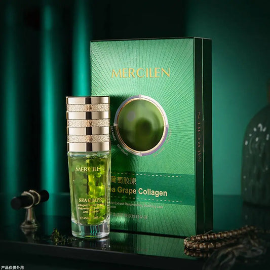 MERCILEN Sea Grape Collagen Essence Nourishing Hydration Reduce Fine Line Wrinkles Anti-aging Improve Sensitivity Skincare Serum