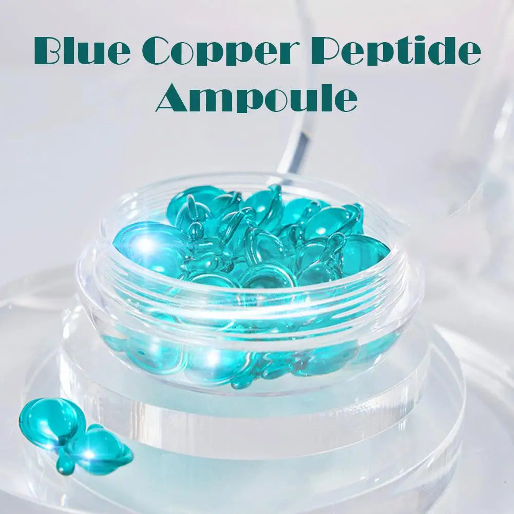 Mercilen Blue Copper Peptide Essence Capsule Essential Oil Facial Serum Moisturizing Nourishing Skin Care For Women