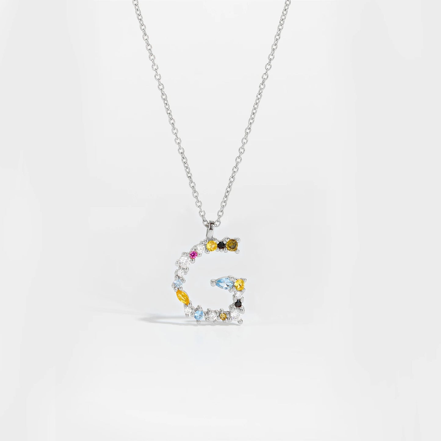 925 Sterling Silver 26 Letters Gold  Jewelry