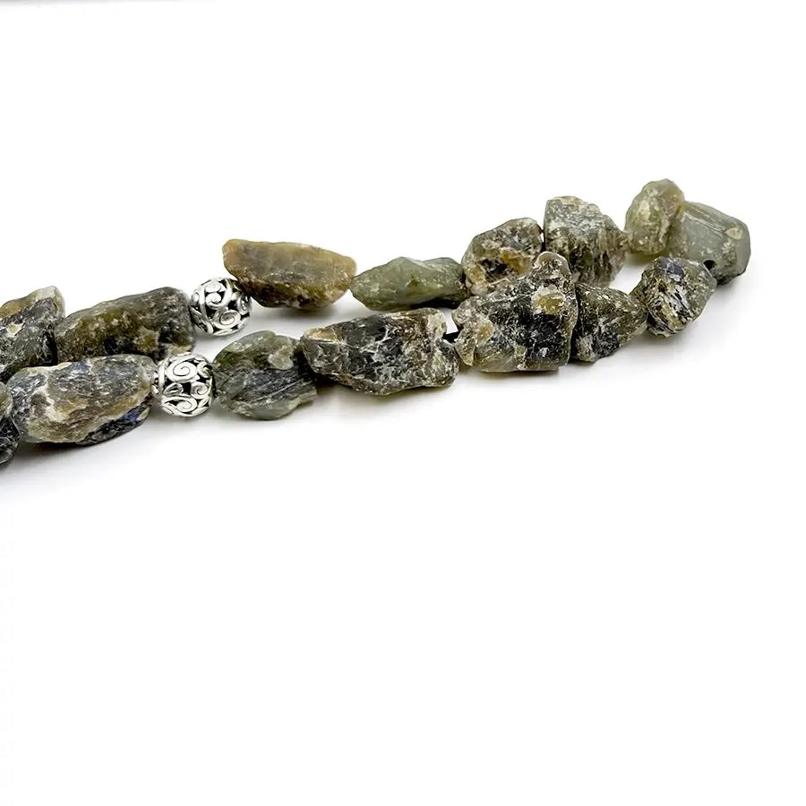 Tasbih Natural Labradorite Irregular rough stone with Amethyst Ramadan Eid Gift Collect art prayer beads fashion accessories