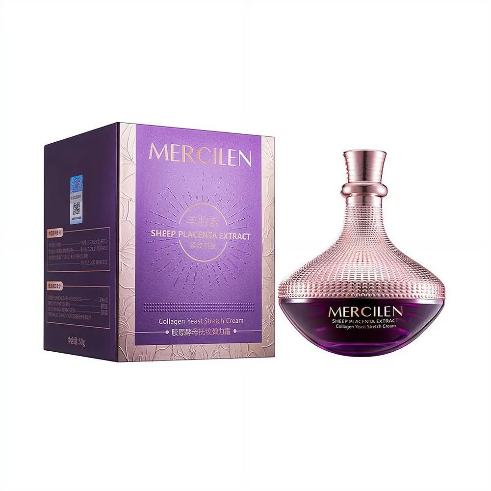 Mercilen Collagen Yeast Sheep Placenta Cream 50g Deep Nourish Smooth Skin Daily Facial Care Moisturizing Cream