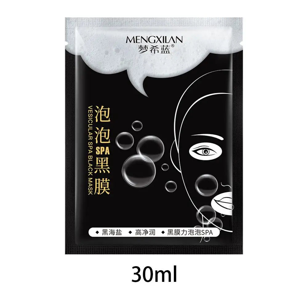 1/5/10/20PCS MERCILEN Breath Bubble Mask Bamboo Charcoal Black Mask Deeply Absorbs, Purifies Pores, And Moisturizing Skin Care