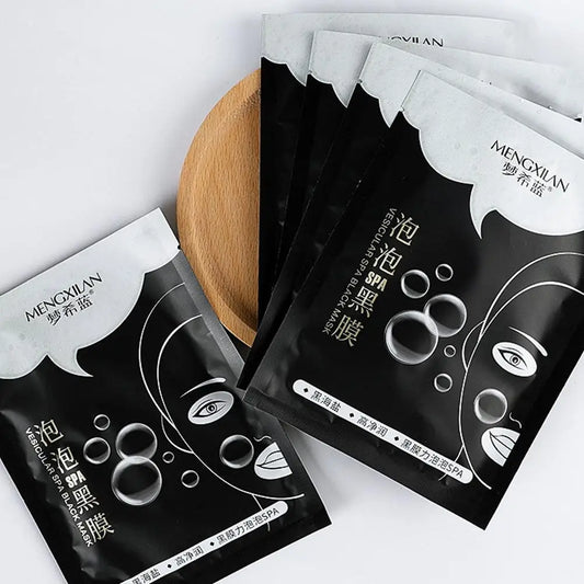 1/5/10/20PCS MERCILEN Breath Bubble Mask Bamboo Charcoal Black Mask Deeply Absorbs, Purifies Pores, And Moisturizing Skin Care