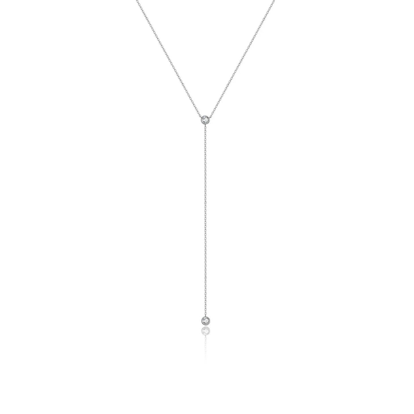 925 Sterling Silver Zircon Necklace