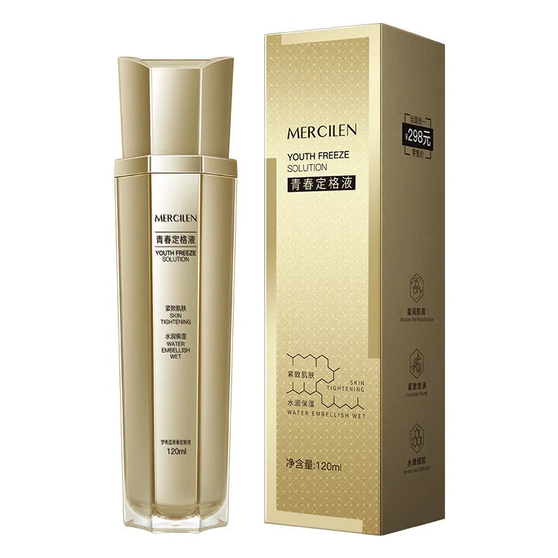 MERCILEN Youth Freeze Solution Firming Wrinkles Moisturizing And Moisturizing Facial Serum Anti-Dullness Facial Treatment 120ml