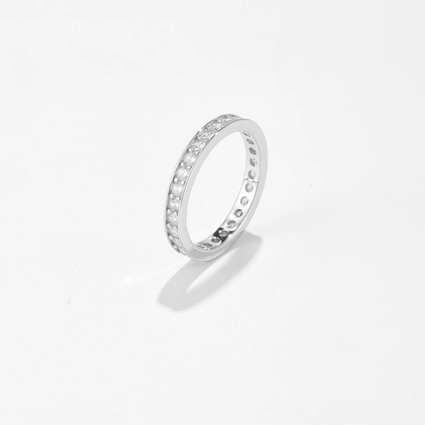 100% 925 Sterling Silver Gold  Zircon Luxury