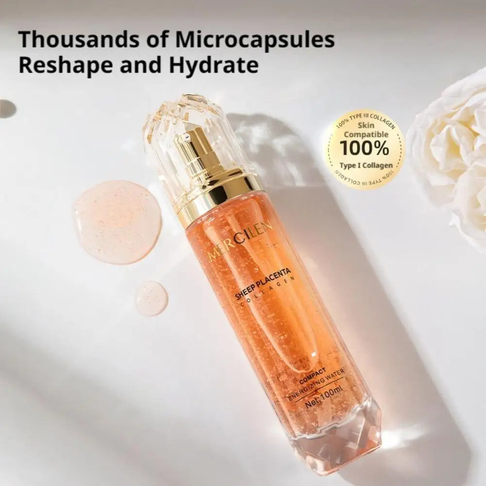 100ml Mercilen Sheep Placenta Essence Deep Nourishing Strengthen Skin Barrier Anti Wrinkle Essence Fine Lines Facial Essence