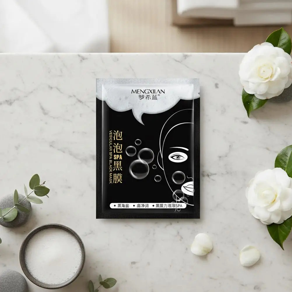 1/5/10/20PCS MERCILEN Breath Bubble Mask Bamboo Charcoal Black Mask Deeply Absorbs, Purifies Pores, And Moisturizing Skin Care