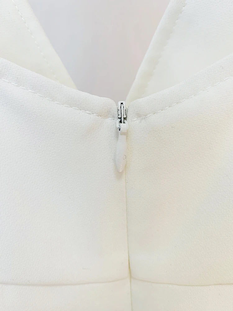 HIGH STREET Newest Fashion Summer Designer Women Spaghetti Strap Stunning Strass Stone Didmonds Beading Straight Jumpsuit