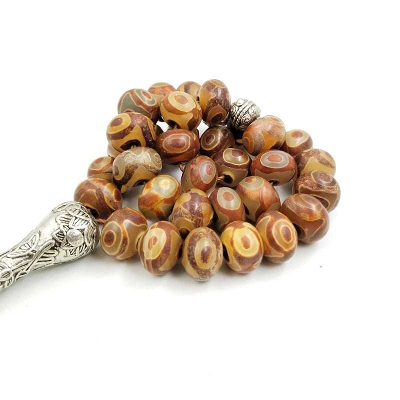 Tasbih handmade Muslim misbaha with Trabzon pendant Islam prayer beads luxurious Eid