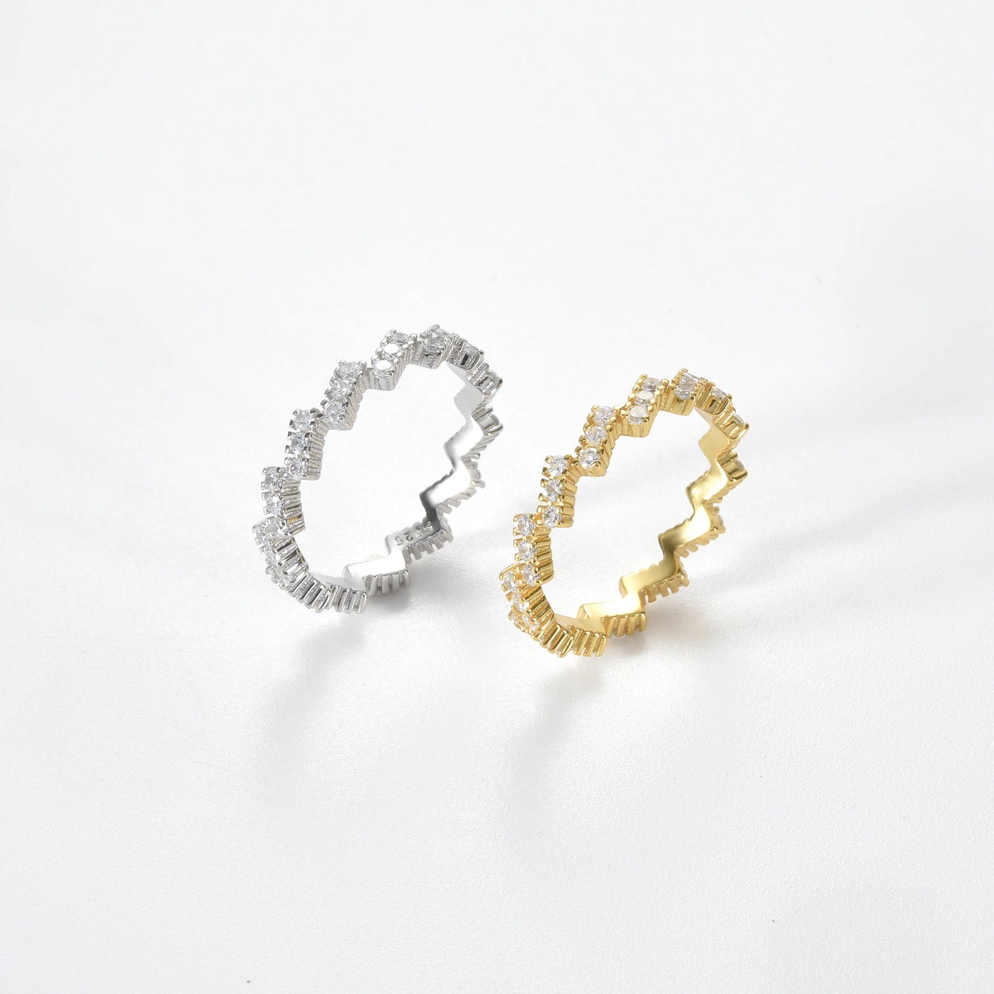 New ring  925 Sterling Silver  Luxury Jewelry  Crystal
