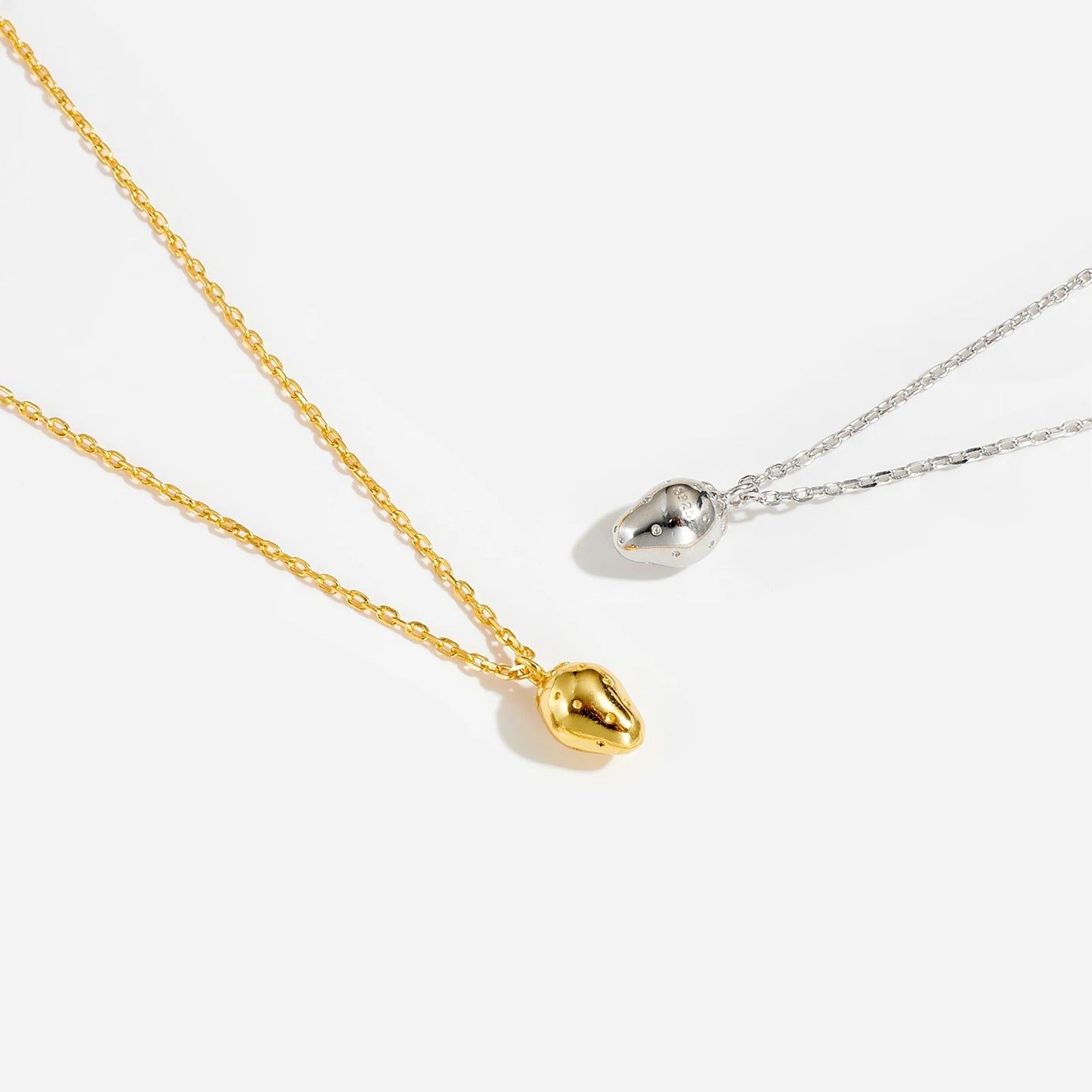 ANDYWEN 925 Sterling Silver Rainbow CZ Beyong Les Petites Saturn Gold Necklace Kids Choker Women Necklace Chain Kids Collection
