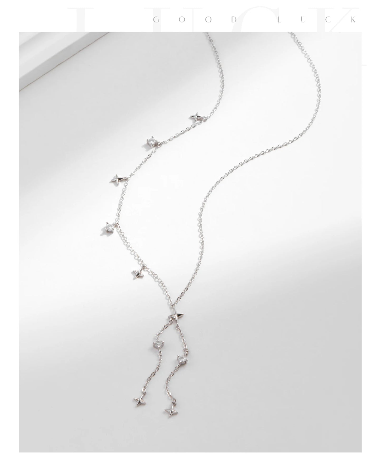 925 Sterling Silver Fashion Delicate Twinkle Stars Jewelry
