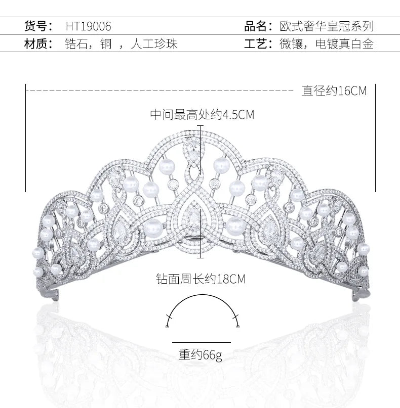 luxury  Zirconia Crystals Hair Jewelry Accessories