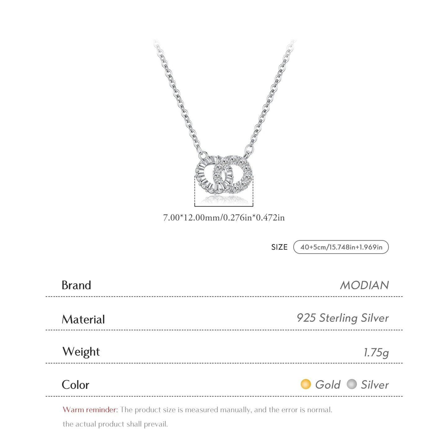 925 Sterling Silver Sparkling Circle Lock Fashion  Jewelry